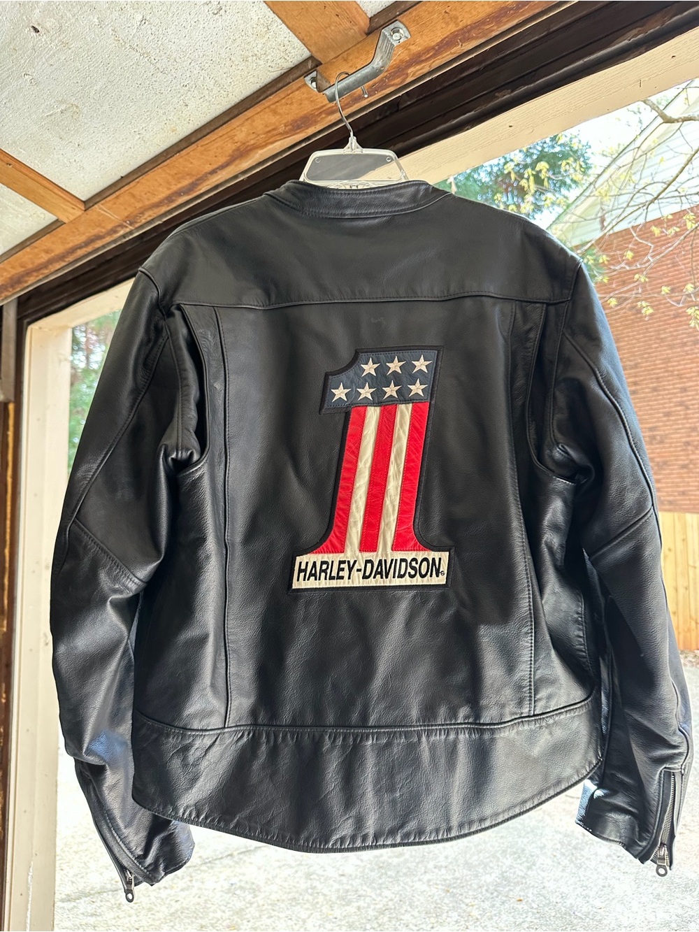 Harley Davidson Vintage Leather Jacket #1 Racing